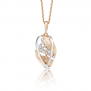 Подвеска из комбинированного золота Platina с фианитом 03-2738-00-401-1111-65 фото