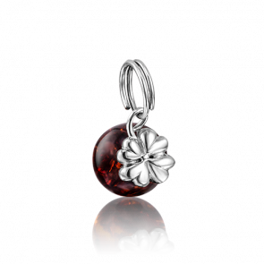 Серебряная подвеска Platina с янтарём 03-2777-00-271-0200-62 фото