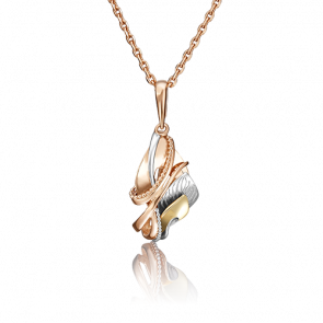 Подвеска из комбинированного золота Platina 03-2794-00-000-1140-48 фото