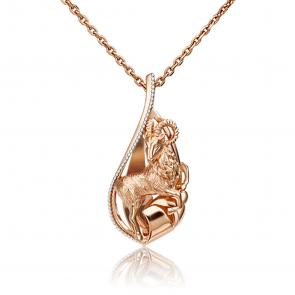 Золотая подвеска Знак зодиака Овен Platina 03-2814-03-000-1111-48 фото