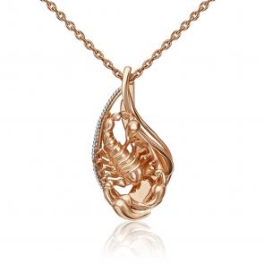 Золотая подвеска Знак зодиака Скорпион Platina 03-2814-05-000-1111-48 фото