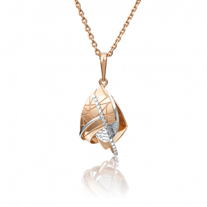 Подвеска из комбинированного золота Platina 03-2826-00-000-1111-48 фото