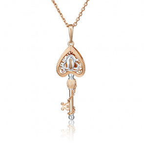 Золотая подвеска Platina 03-2836-00-000-1110-48 фото