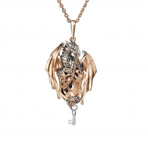 Подвеска из комбинированного золота Символ года Дракон Platina 03-2848-00-000-1111-59 фото