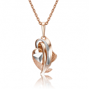 Подвеска из комбинированного золота Platina 03-2851-00-000-1111-66 фото