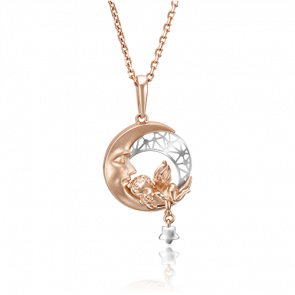 Подвеска из комбинированного золота Platina 03-2853-00-000-1111-48 фото