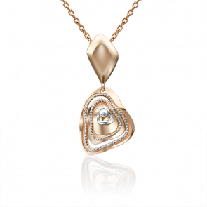 Подвеска из комбинированного золота Platina 03-2861-00-000-1111-66 фото