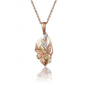 Подвеска из комбинированного золота Platina 03-2879-00-000-1113 фото