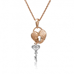 Подвеска из комбинированного золота Platina 03-2881-00-000-1111 фото