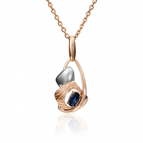 Золотая подвеска Platina с сапфиром 03-2883-00-102-1110-30 фото