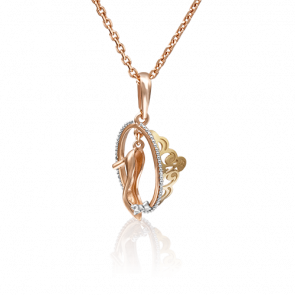 Золотая подвеска Platina 03-2894-00-000-1113 фото