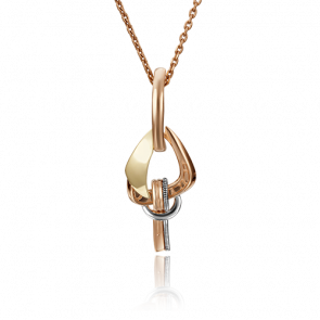 Подвеска из комбинированного золота Platina 03-2898-00-000-1113-48 фото