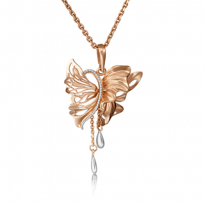 Подвеска из комбинированного золота Platina 03-2899-00-000-1111-48 фото