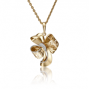 Подвеска из лимонного золота Platina 03-2910-00-000-1130-48 фото