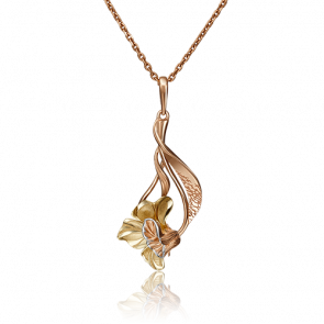 Подвеска из комбинированного золота Platina 03-2928-00-000-1113-48 фото