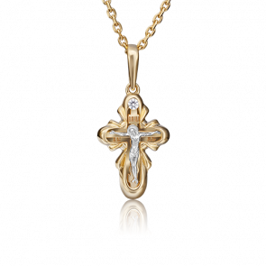 Подвеска из комбинированного золота Platina с бриллиантом 03-2937-00-101-1121-30 фото