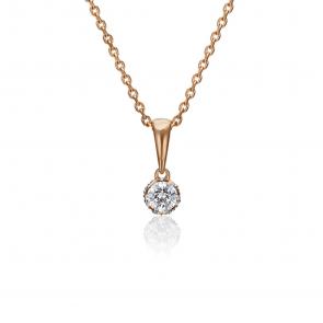 Подвеска из комбинированного золота Platina с фианитом 03-2948-00-501-1111-38 фото