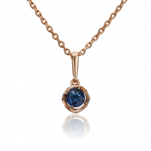 Золотая подвеска Platina с ювелирным кристаллом 03-2951-00-404-1110-03 фото