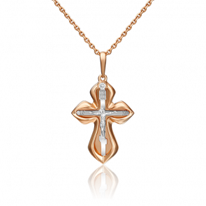 Подвеска из комбинированного золота Platina с бриллиантом 03-2976-00-101-1111-30 фото