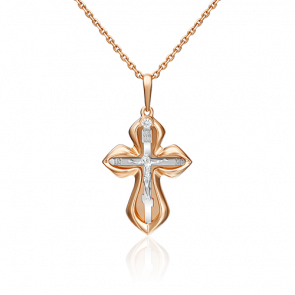 Подвеска из комбинированного золота Platina с фианитом 03-2976-00-401-1111-48 фото