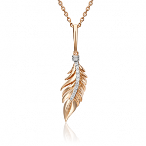 Подвеска из комбинированного золота Platina с фианитом 03-2977-00-401-1111-23 фото