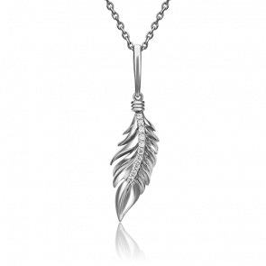 Подвеска из белого золота Platina с фианитом 03-2977-00-401-1120-23 фото