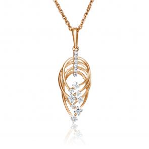 Золотая подвеска Platina с фианитом 03-2995-00-501-1110-67 фото
