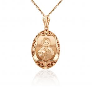 Золотая подвеска-иконка Святитель Николай Чудотворец Platina 03-2999-00-000-1110-42 фото