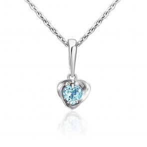 Подвеска из белого золота Platina с топазом 03-3003-00-201-1120-57 фото