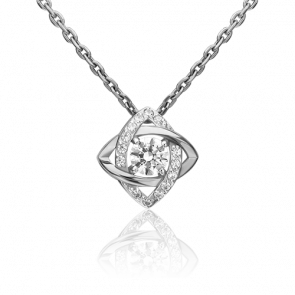 Подвеска из белого золота Platina с фианитом 03-3004-00-401-1120 фото