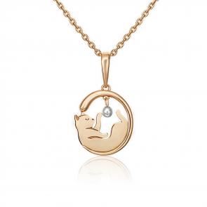 Подвеска из комбинированного золота Platina с подвижным элементом 03-3045-00-000-1111-64 фото