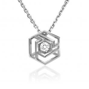 Подвеска из белого золота Platina с фианитом 03-3059-00-401-1120-66 фото