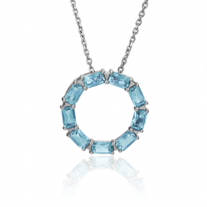 Подвеска из белого золота Platina с топазом 03-3065-00-201-1120-46 фото