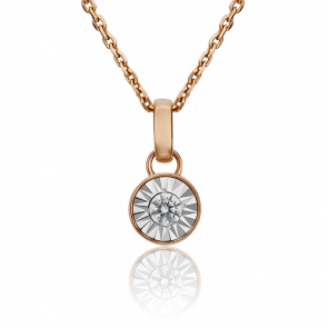 Подвеска из комбинированного золота Platina с фианитом 03-3094-00-501-1111-38 фото