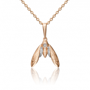 Золотая подвеска Platina с фианитом 03-3095-00-401-1110-03 фото