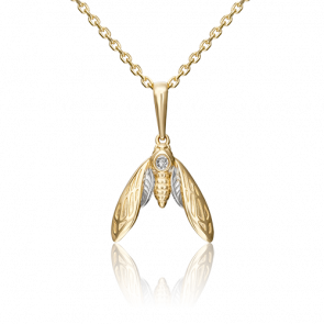 Подвеска из лимонного золота Platina с фианитом 03-3095-00-401-1130-03 фото