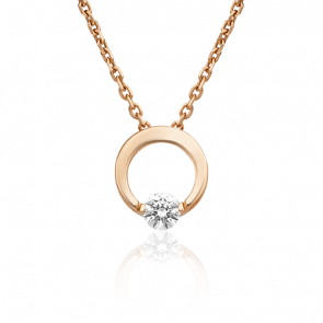 Золотая подвеска Platina с фианитом 03-3099-00-401-1110 фото