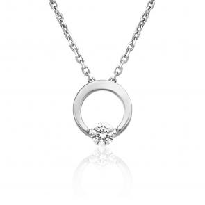 Подвеска из белого золота Platina с фианитом 03-3099-00-401-1120 фото