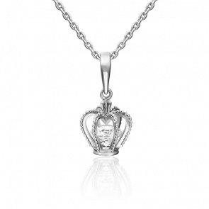 Подвеска из белого золота Platina с фианитом 03-3103-00-501-1120-67 фото