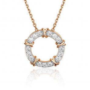 Золотая подвеска Platina с фианитом 03-3107-00-401-1110 фото