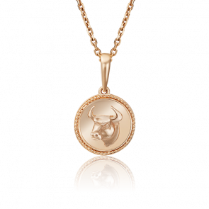 Золотая подвеска Знак зодиака Телец Platina 03-3110-02-000-1110-66 фото