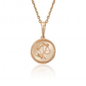 Золотая подвеска Знак зодиака Весы Platina 03-3110-07-000-1110-66 фото