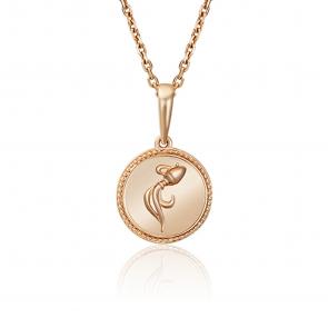 Золотая подвеска Знак зодиака Водолей Platina 03-3110-11-000-1110-66 фото