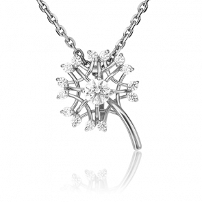 Подвеска из белого золота Platina с фианитом 03-3112-00-401-1120 фото