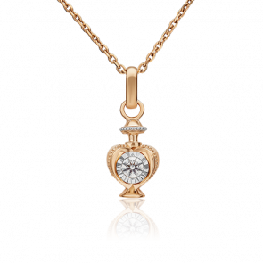 Подвеска из комбинированного золота Platina с фианитом 03-3127-00-501-1111-38 фото