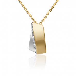 Подвеска из комбинированного золота Platina с фианитом 03-3133-00-401-1121-23 фото