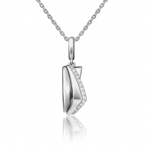 Подвеска из белого золота Platina с фианитом 03-3143-00-401-1120-24 фото