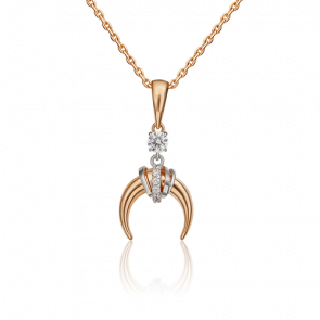 Подвеска из комбинированного золота Platina с фианитом 03-3145-00-401-1111-03 фото