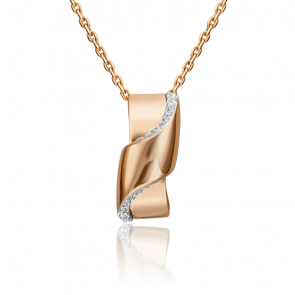 Золотая подвеска Platina с фианитом 03-3150-00-401-1110-23 фото