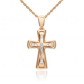 Подвеска из комбинированного золота Platina 03-3156-00-000-1111-42 фото